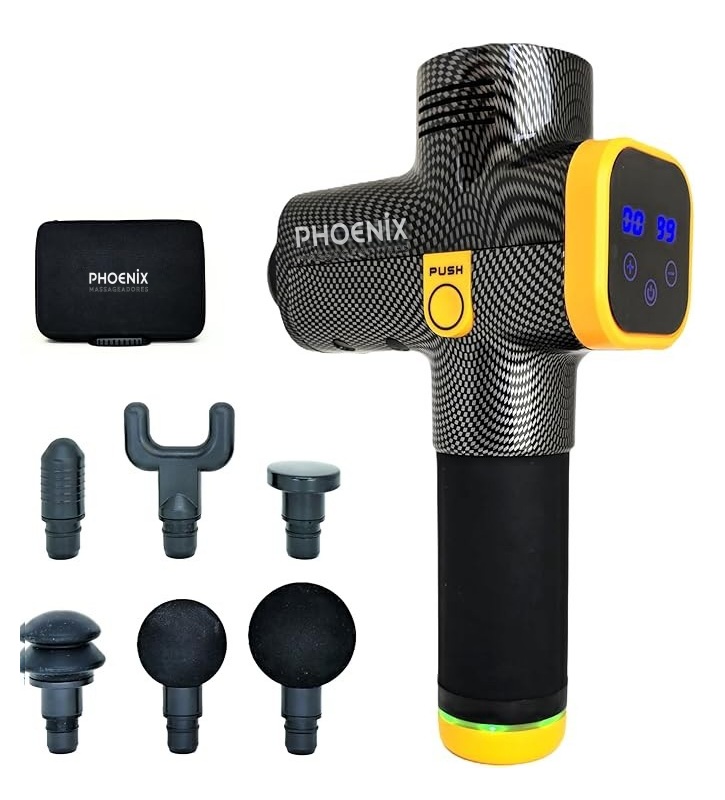 Pistola Phoenix LCD em uso